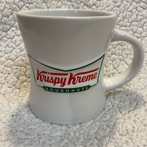 Raised Logo Krispy Kreme Doughnuts Heavy Ceramic Coffee Diner Style Mug Cup